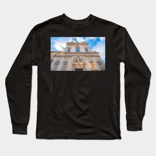 Church of Jesus or Madonna del Buon Consiglio in Lecce, Italy Long Sleeve T-Shirt by mitzobs